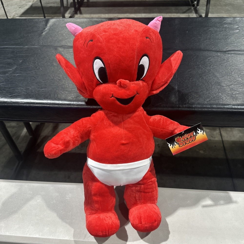 NEW Large Hot Stuff Red Devil Plush Toy 15 inches. NWT